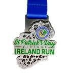 Offset Printing St Patrick Medal Design Zinc Alloy St Patrick Medallion