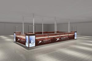 China Middle End Jewellery Showroom Designing and Manufacturing factory