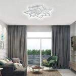 Acrylic Artistic Bedroom Modern Led Ceiling Light Simple Decorative White Flower