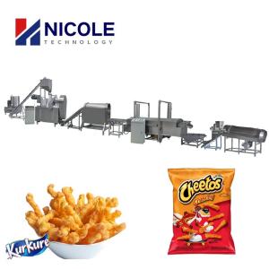 China Diesel Popular 150kg 300kg Fully Automatic Kurkure Production Line Commercial factory