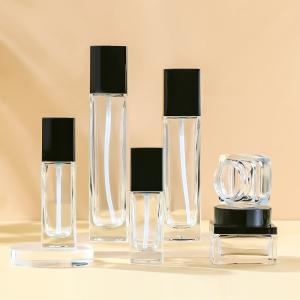 China 30ml Straight Round Emulsion Glass Bottling Powder Liquid Cosmetic Bottle Packaging factory