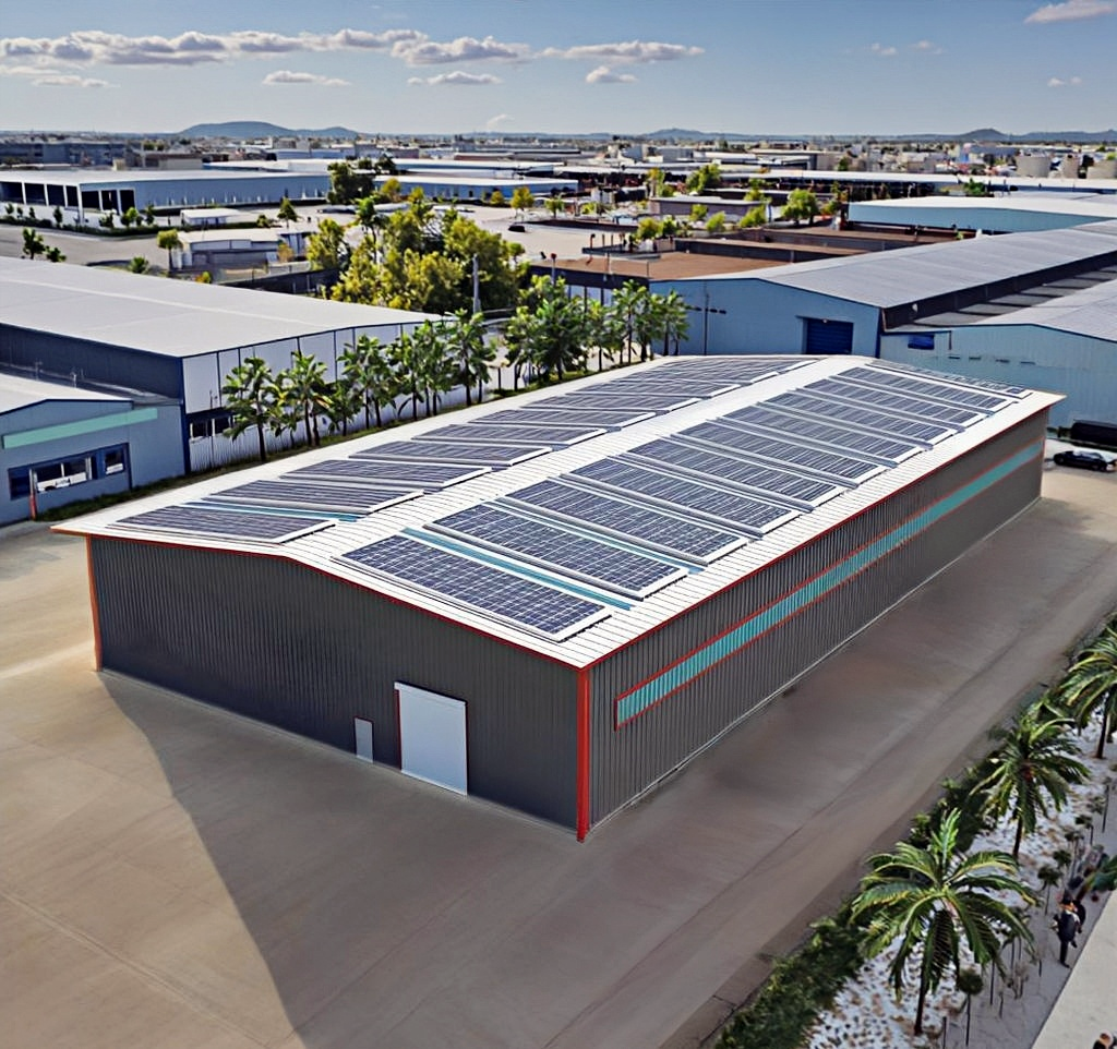 Steel building interior structure