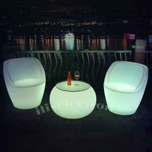 China Rechargeable LED Glow Furniture Chair Waterproof For Event Night Club factory