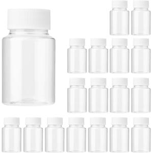 China Clear Pill Bottle Plastic Medicine Bottle Empty Reagent Bottle Chemical Containers With Caps For Liquid Solid Powder on sale
