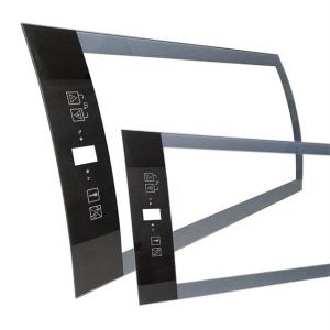 China 43 inch Tempered Curved Game Screen Glass for Office Building Cutting Edging Drilling factory