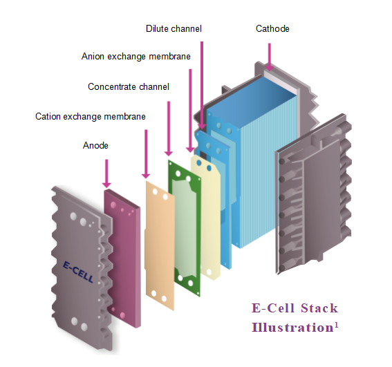 Suez EDI E-Cell Stack Model MK-3PharmHT Ultrapure Water For Injection