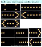 25 Lamps Remote Control Vehicle Mounted Used Arrow Board Lens Diameter 100mm