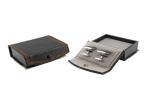 Fashionable Cufflink Gift Box PU Leather Material with Velvet Inside
