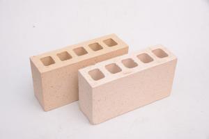 China Cream Yellow Hollow Clay Brick With Rough Surface For Building Construction factory