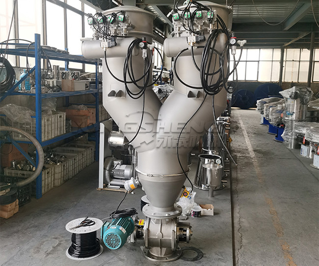 PLC Controlled Twin Continuous Vacuum Conveyor Systems For Graphite Carbon Powder