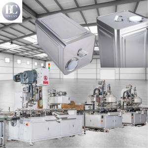 China Thinner Coating Square Tin Can Making Machine 30cpm Chemical Empty Cans Package Production Line factory