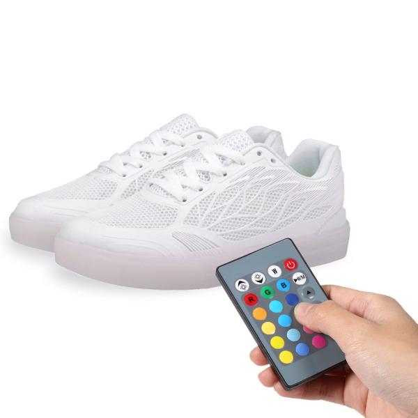 China Rainbow Light Up Dance Shoes , App Control Light Up Sneakers For Adults factory