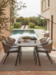 Nordic outdoor balcony table and chair three piece set, courtyard rattan chair,