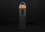 Capacity 500ml Unbreakable Glass Water Bottle Borosilicate Bamboo Water Bottle