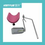 Metal PU Material Pink Luxury Leg Rest Gynecological Chair Parts
