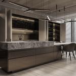 Automatic Interior Design Hotel Home Melamine Smart Cabinet Kitchen