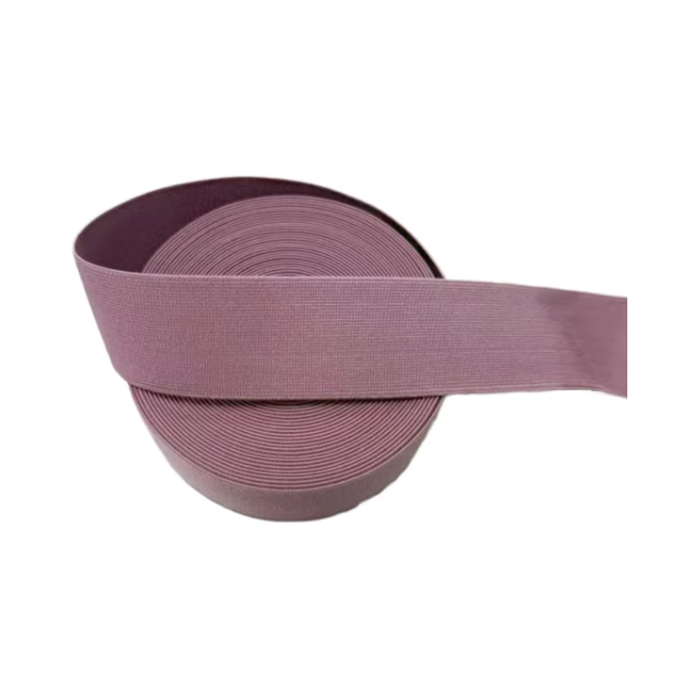 China Polyester Elastic For Women Shoe High Elasticity Woven Strong Colored Elastic Strap factory