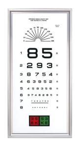 China 60*30cm Eye Care Ophthalmic Led 3m Visual Acuity Chart factory