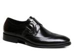 Adult Men's Dress Shoes Black Genuine Leather Brogue Style Shoes