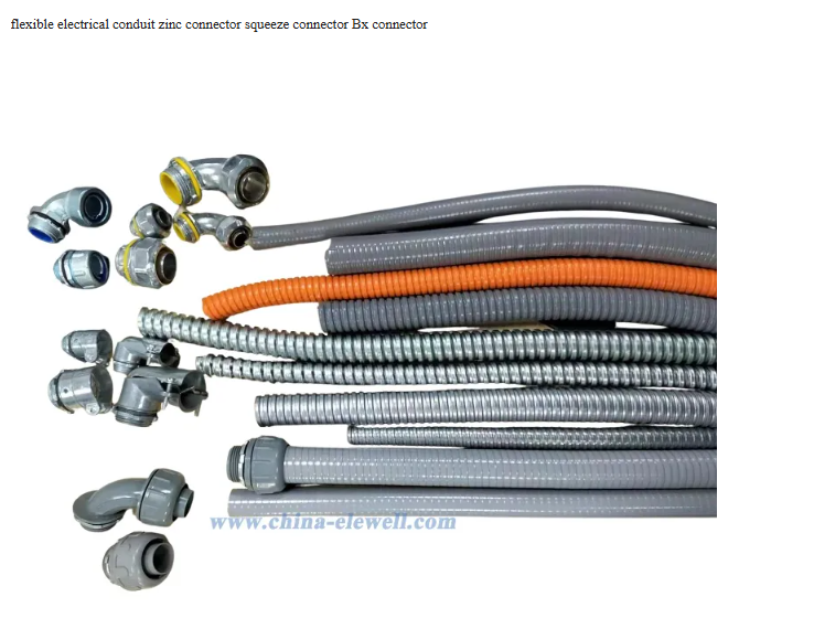 Straight PVC Coated Electrical Conduit Fittings Connectors For Flexible Conduit