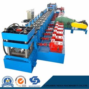 China Construction Building Material Delta PLC and Inverter PLC Metal Highway Guardrail Fence Sheet Roll Forming Machine factory