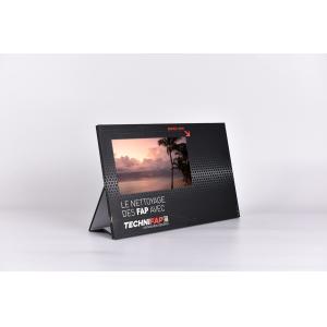 AC adaptor powered LCD video POS display, 7 inch video store display for