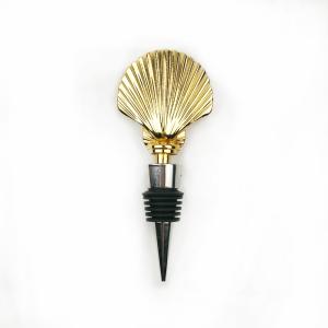 China Luxurious Gold Sea Shell Bottle Stopper For Wine Preservation factory