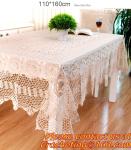 Handmade Table Cloth Crochet Table Runner Dining Party Tablecloth Lace