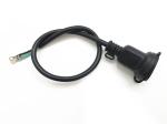 American standard 3pin black extension power cord female plug 0.5m-10m copper