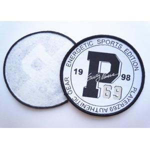 Rubber 3D Custom Clothing Patches Embosssed With Backing