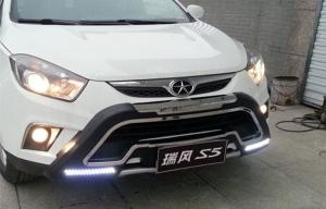 China JAC 2013 S5 Front Car Bumper Guard With Led Daytime Running Light factory