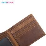 Minibook Creative Fashion Card Holder Multi Function Clip Wallet and Genuine