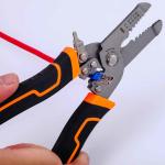 Multi Function 134g Cable Striper Crimping Cutting ANSI Wire Stripping And