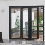 Slimline Aluminium Bifold Doors Indoor Balcony Foldable Sliding Design Bi-Fold