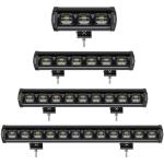 6D Lens 90W 120W 150W 180W Single Row LED Bar Light For 12V 24V 4x4 Offroad