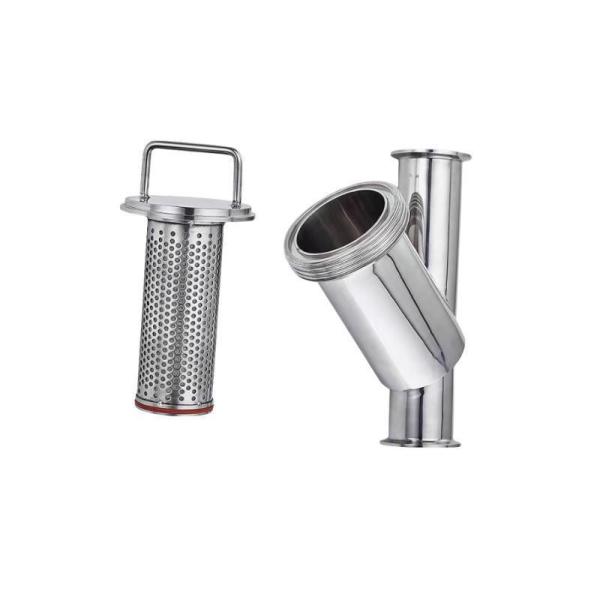 Sanitary Stainless Steel Y Type Water Filter with Dis Standard Clamped