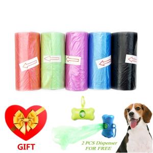 China Corn Starch Biodegradable Pet Waste Bags Any Color 15 Mic Thickness factory