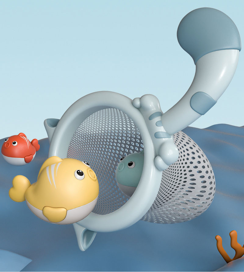 Floating Mold-Free Swimming Toys Magnetic Fishing Game Bath Toy for Toddlers and Babies