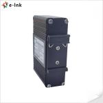 Aluminum Case POE Fiber Media Converter 15.4W 1 Port 1000X To 2 Port 10/100