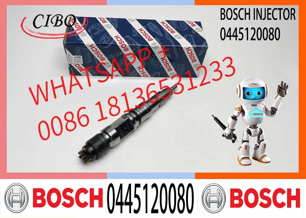 New Diesel 0445120080 Injector Diesel common rail Fuel Injector 0445120080 for Dx225 Excavator Diesel Engine