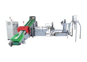 China PE Film LDPE Plastic Granulating Line Bag Recycling Machine 400kg H factory