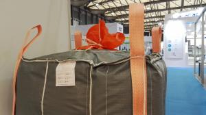 China Grey PP Fabric 1000KGS 4 Panel Big Jumbo Bags For Transportation Storage Seeds factory
