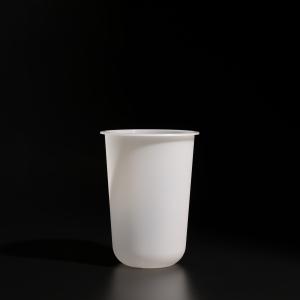 China Customized Logo Plastic PP Cups with Flat/Dome Lids For Cold Juice factory