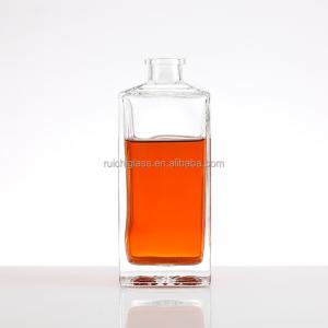 China 500ml Glass Bottles for Tequila Rum Brandy Whiskey Gin Vodka and Fruit Beverages Ideal factory