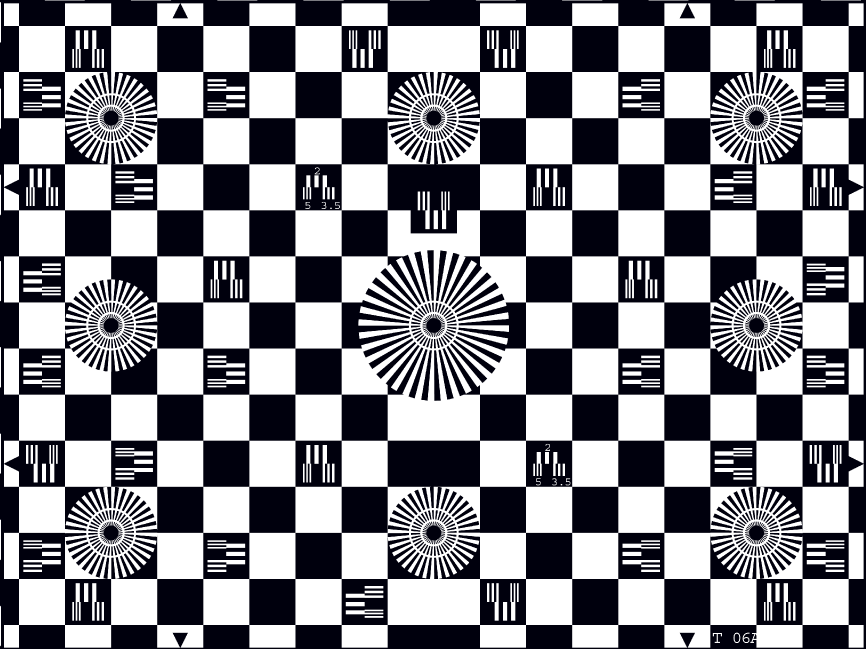 ESSER T06 Geometry Camera Lens Test Chart Sine Image YE006 Checkerboard Distortion Test Target
