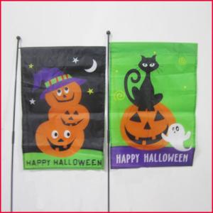China Halloween Garden Flag pumpkin and cat factory