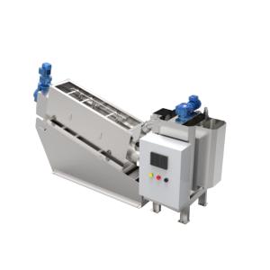 0.2KW 12kg/H Screw Press Dewatering Machine Sewage Sludge Treatment