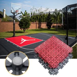 China Basketball Court And Pickleball Court Flooring Interlocking Outdoor Sport Tiles factory
