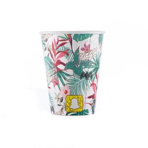 China Single Wall Disposable Paper Cup 12oz Hot Drink With Logo Beverage Ps Pp Lids factory