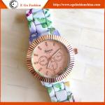 Luxury Branding Watches for Woman Female Dress Watch Geneva Ceramic Watch Rose